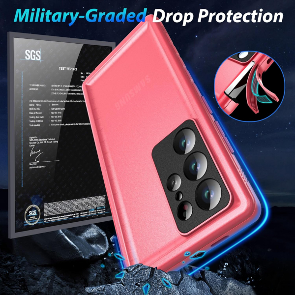 SPORTLINK Galaxy S24 Ultra Su Geirmez Klf -Pink