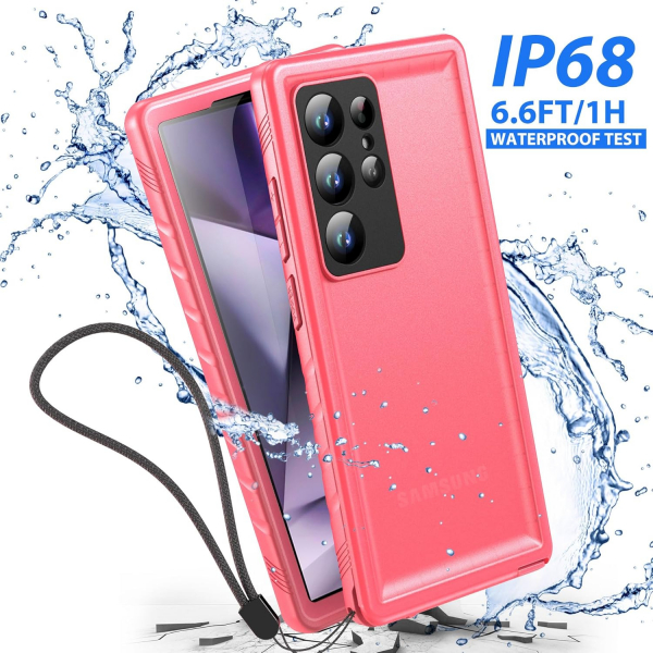 SPORTLINK Galaxy S24 Ultra Su Geirmez Klf -Pink
