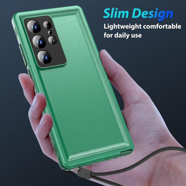 SPORTLINK Galaxy S24 Ultra Su Geirmez Klf -Green