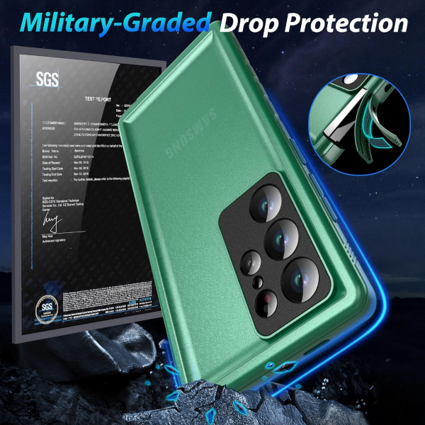 SPORTLINK Galaxy S24 Ultra Su Geirmez Klf -Green