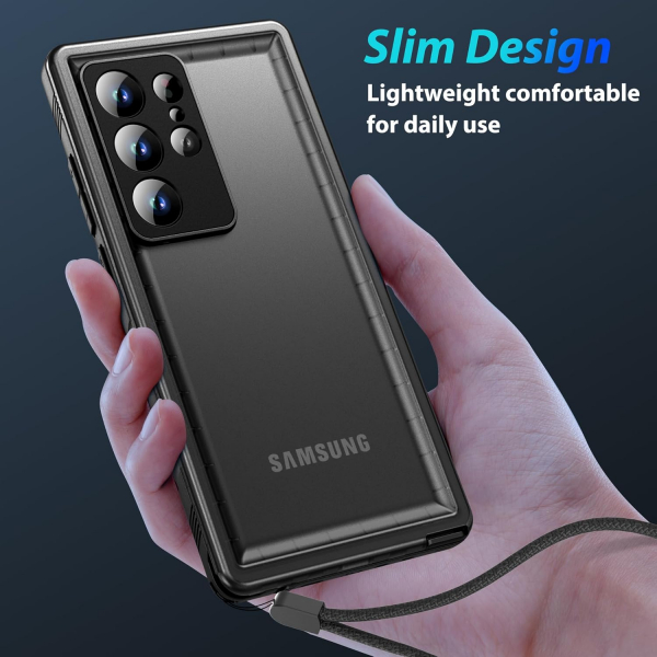 SPORTLINK Galaxy S24 Ultra Su Geirmez Klf -Black