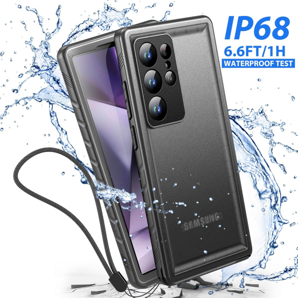SPORTLINK Galaxy S24 Ultra Su Geirmez Klf -Black