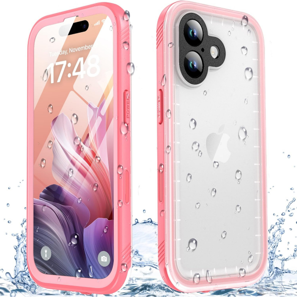 SPORTLINK Apple iPhone 17 Su Geirmez Klf-Pink