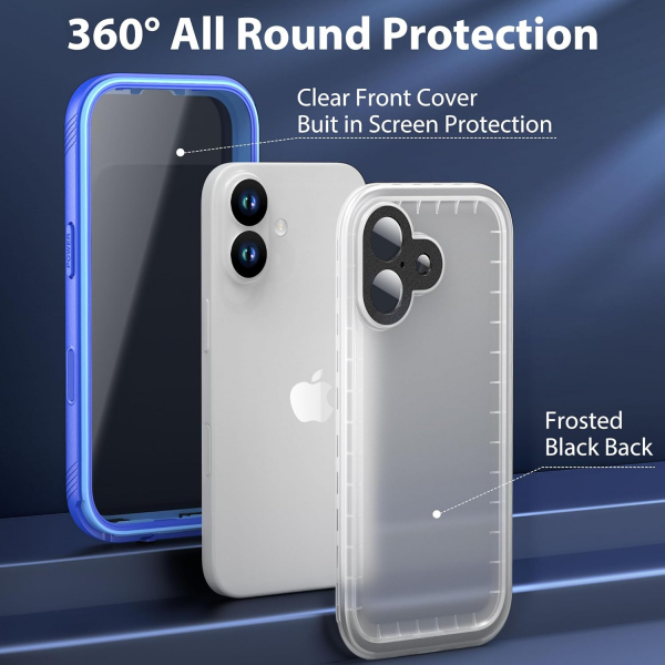 SPORTLINK Apple iPhone 17 Su Geirmez Klf-Blue