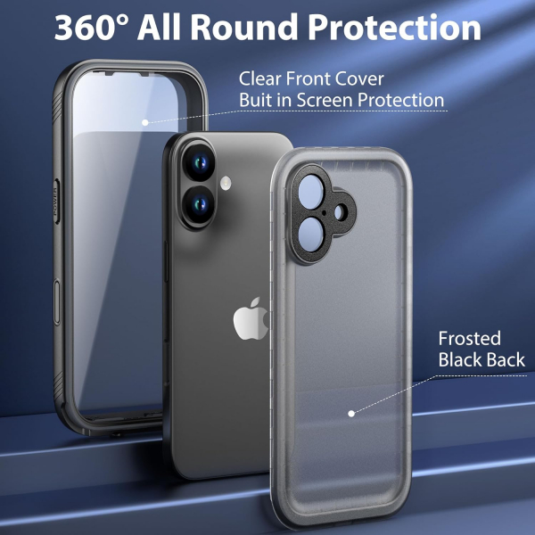 SPORTLINK Apple iPhone 17 Su Geirmez Klf-Black
