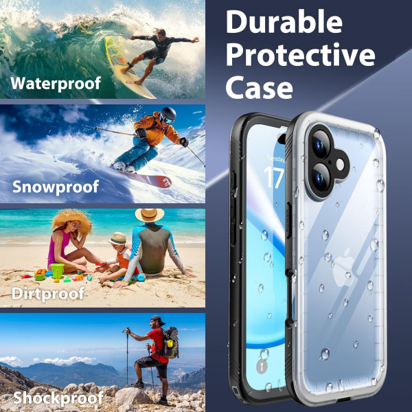 SPORTLINK Apple iPhone 16 Su Geirmez Clear Klf