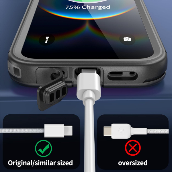 SPORTLINK Apple iPhone 16e Su Geirmez Klf-Black