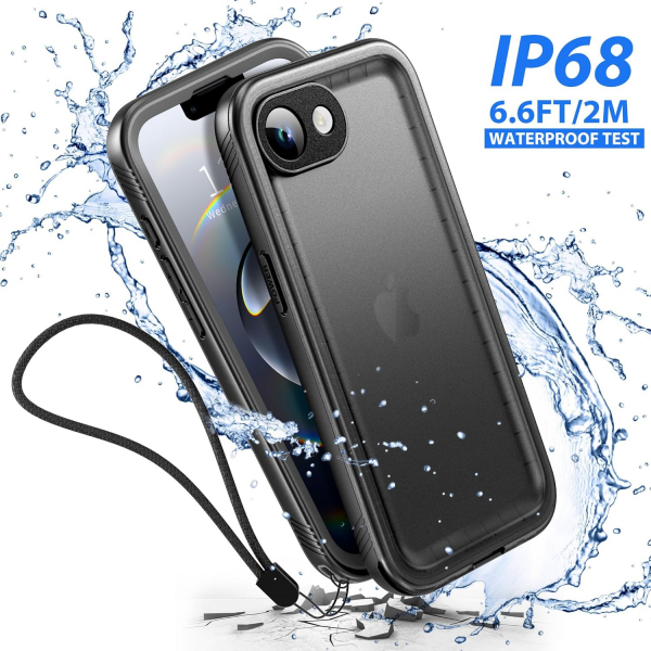 SPORTLINK Apple iPhone 16e Su Geirmez Klf-Black