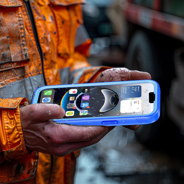 SPORTLINK Apple iPhone 16e Su Geirmez Klf-Blue