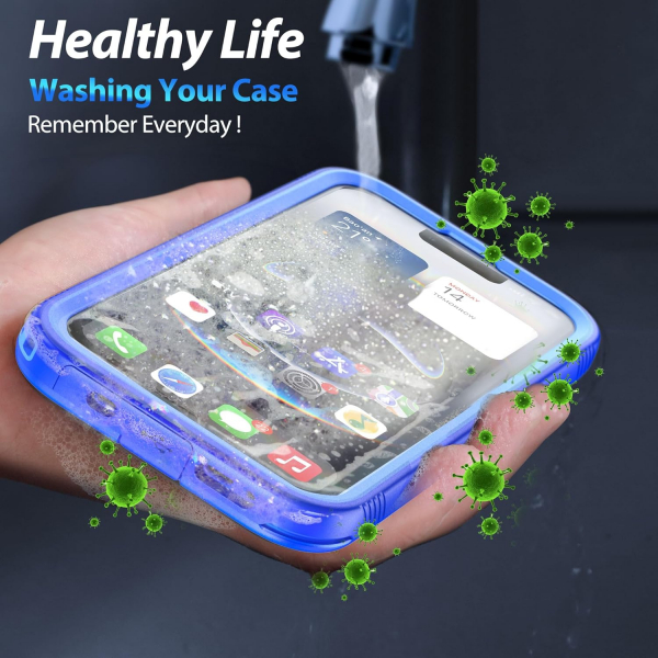 SPORTLINK Apple iPhone 16e Su Geirmez Klf-Blue