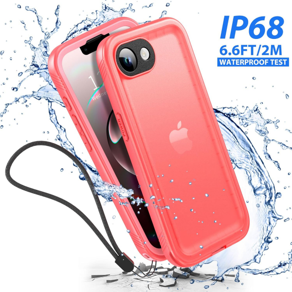 SPORTLINK Apple iPhone 16e Su Geirmez Klf-Pink