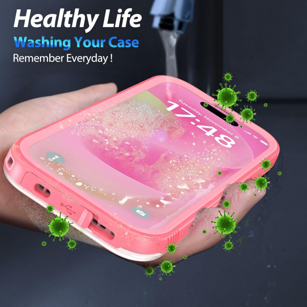 SPORTLINK Apple iPhone 17 Su Geirmez Klf-Pink