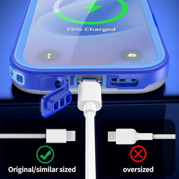 SPORTLINK Apple iPhone 17 Su Geirmez Klf-Blue