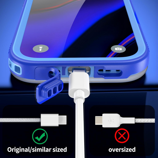 SPORTLINK Apple iPhone 17 Pro Su Geirmez Klf-Blue
