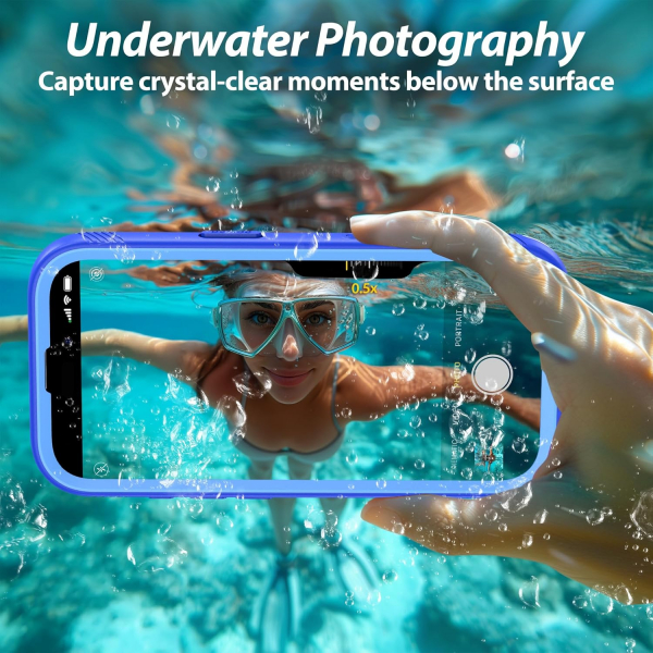 SPORTLINK Apple iPhone 17 Pro Su Geirmez Klf-Blue