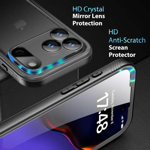 SPORTLINK Apple iPhone 17 Pro Su Geirmez Klf-Black