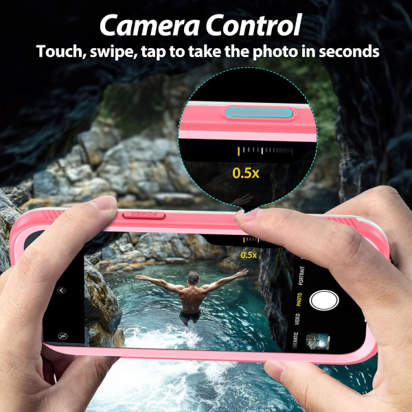 SPORTLINK Apple iPhone 17 Pro Su Geirmez Klf-Pink