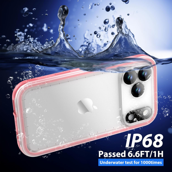 SPORTLINK Apple iPhone 17 Pro Su Geirmez Klf-Pink