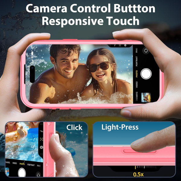 SPORTLINK Apple iPhone 17 Pro Su Geirmez Klf-Pink
