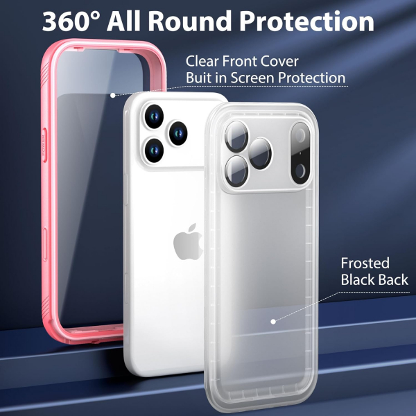 SPORTLINK Apple iPhone 17 Pro Su Geirmez Klf-Pink