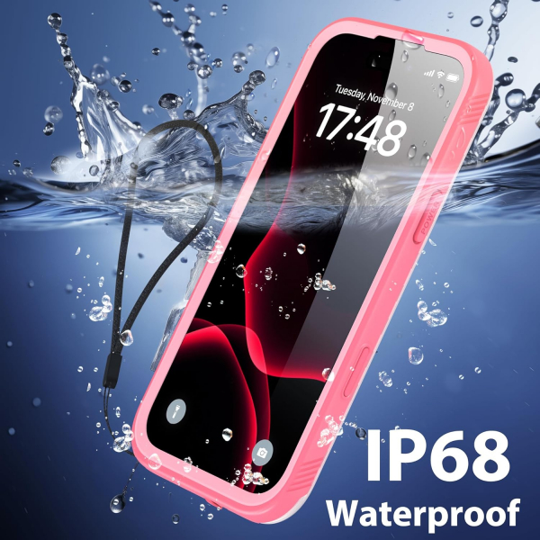 SPORTLINK Apple iPhone 17 Pro Su Geirmez Klf-Pink