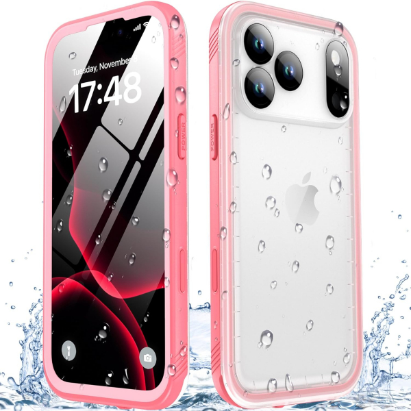 SPORTLINK Apple iPhone 17 Pro Su Geirmez Klf-Pink