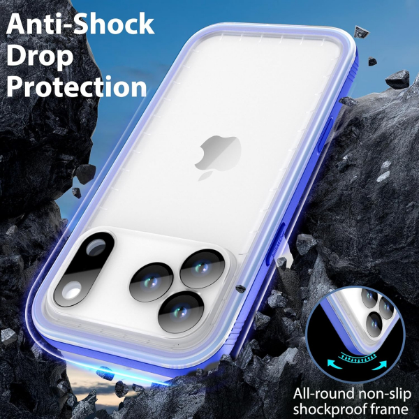 SPORTLINK Apple iPhone 17 Pro Su Geirmez Klf-Blue