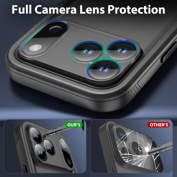 SPORTLINK Apple iPhone 17 Pro Su Geirmez Klf-Black