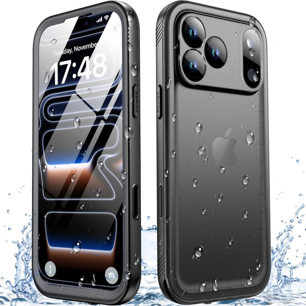 SPORTLINK Apple iPhone 17 Pro Su Geirmez Klf-Black