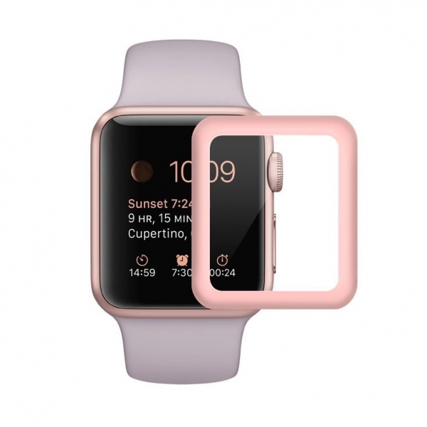 SUPTMAX Apple Watch Seri 3 Ekran Koruyucu (42mm) (Rose Gold)