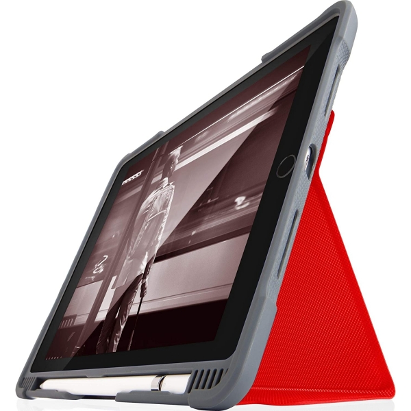 STM Dux Plus Serisi Apple iPad Air Klf (10.5 in)(MIL-STD-810G)-Red