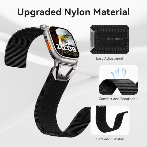 SUNFWR Apple Watch 10 42mm Kay -Black Titanium