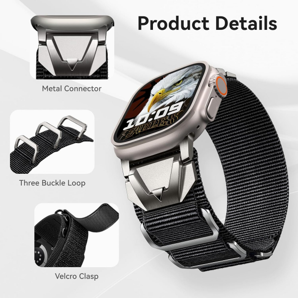 SUNFWR Apple Watch 10 42mm Kay -Black Titanium