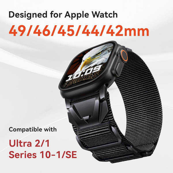 SUNFWR Apple Watch 10 42mm Kay -Black Black 