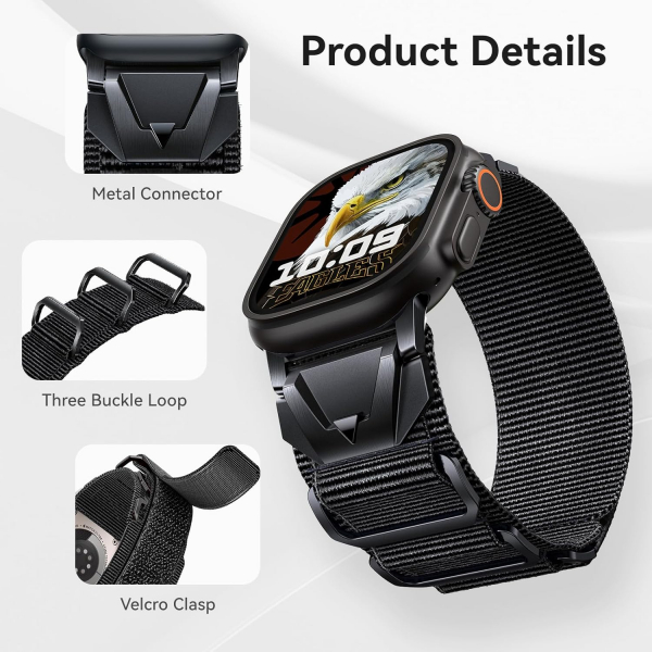 SUNFWR Apple Watch 10 42mm Kay -Black Black 