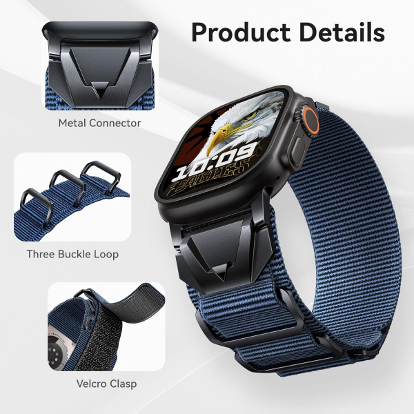 SUNFWR Apple Watch 10 42mm Kay -Darkblue Black 