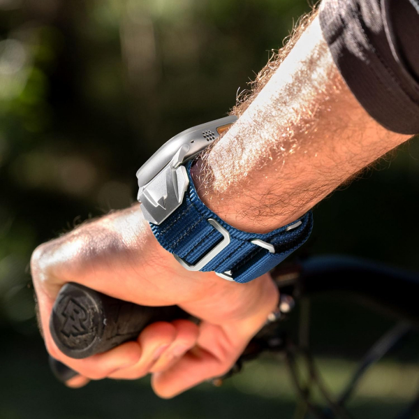 SUNFWR Apple Watch 10 42mm Kay -Darkblue Titanium