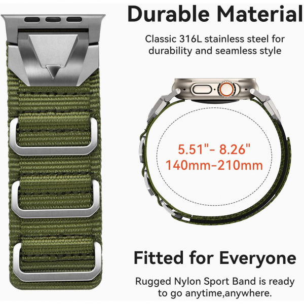 SUNFWR Apple Watch 10 42mm Kay -Green Titanium 