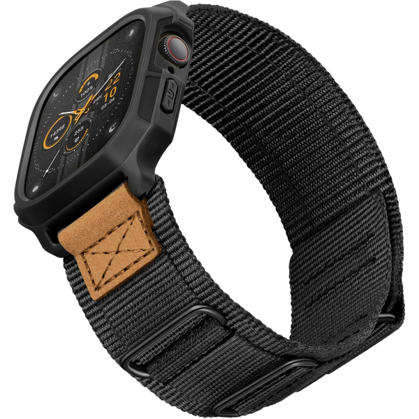 SUNFWR Apple Watch 11/10 42mm Naylon Spor Kay��-Black