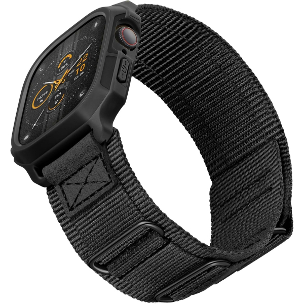 SUNFWR Apple Watch 11/10 42mm Naylon Spor Kay��-Black Tags