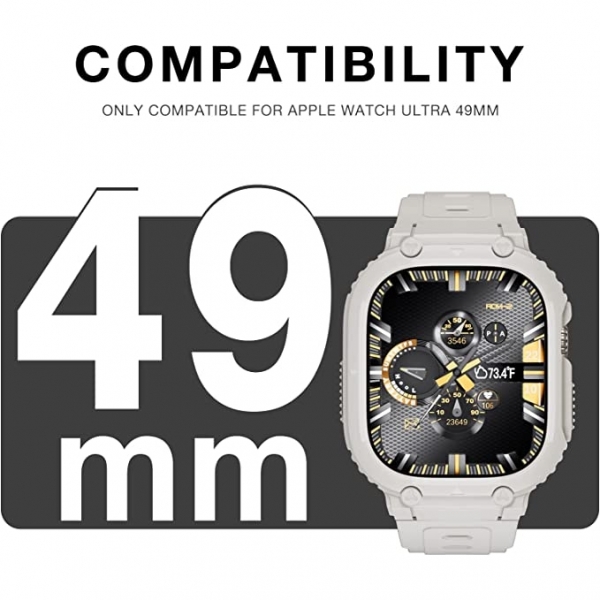 SUNFWR Apple Watch Ultra Bumper Klf (49mm)-Starlight