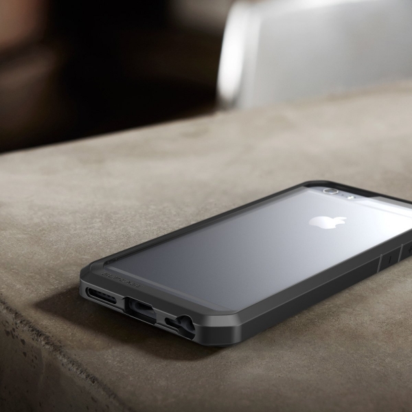SUPCASE iPhone 6 Plus Hybrid effaf Klf-Clear Black