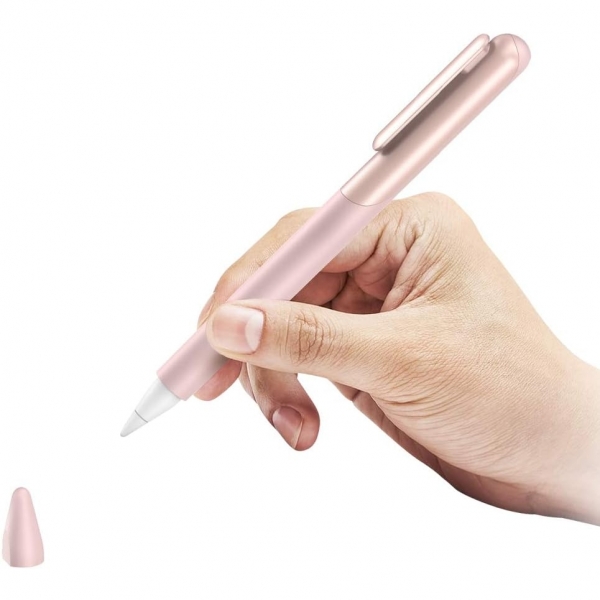 SUPCASE Apple Pencil 2 Silikon Koruyucu Klf-Rose Gold