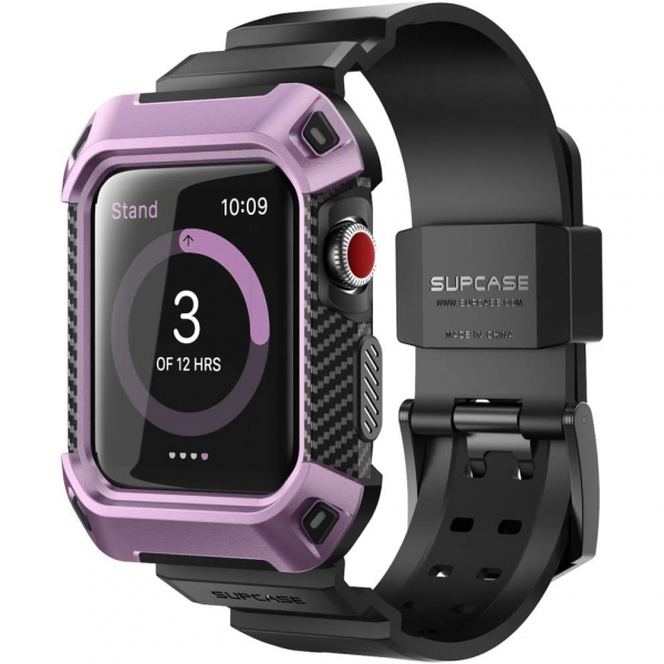 SUPCASE Apple Watch 3 Unicorn Beetle K�l�f (38mm)-Purple