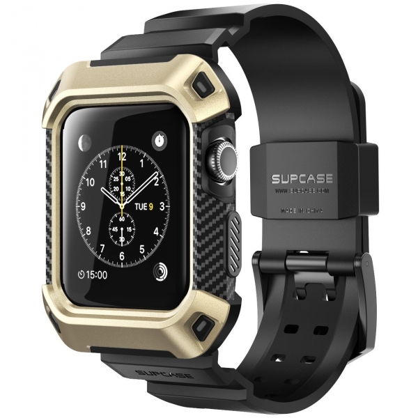 SUPCASE Apple Watch 3 Unicorn Beetle Klf (42mm)-Gold