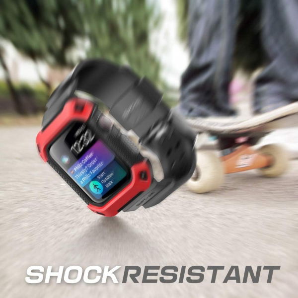 SUPCASE Apple Watch 4 Unicorn Beetle Pro K�l�f (44mm)-Red