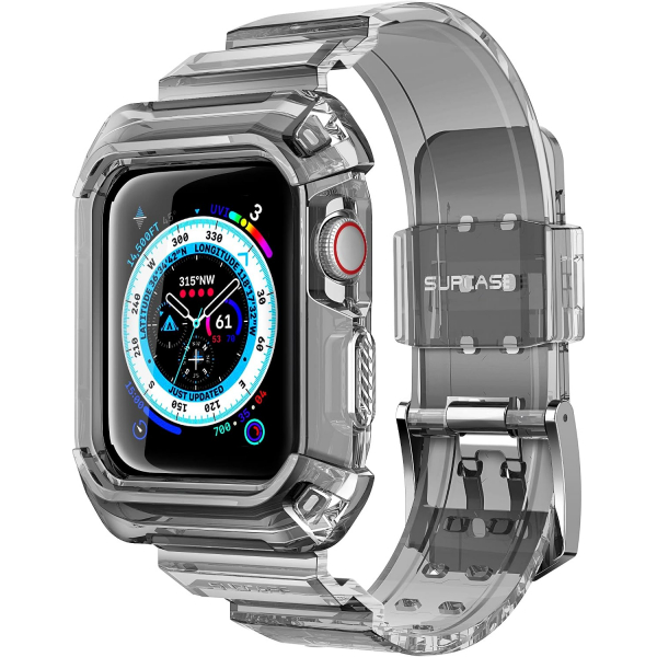 SUPCASE Apple Watch 9 Kay�� (44/45mm)-Silver