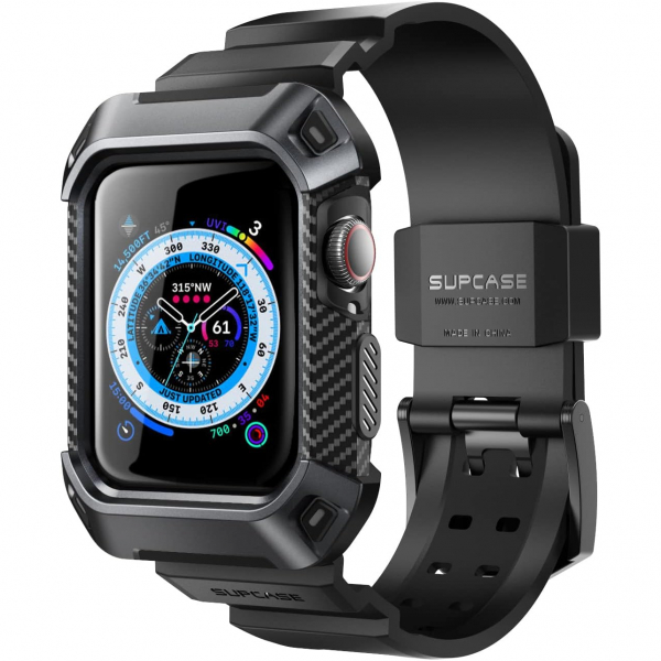SUPCASE Apple Watch 9 Kay�� (44/45mm)-Black