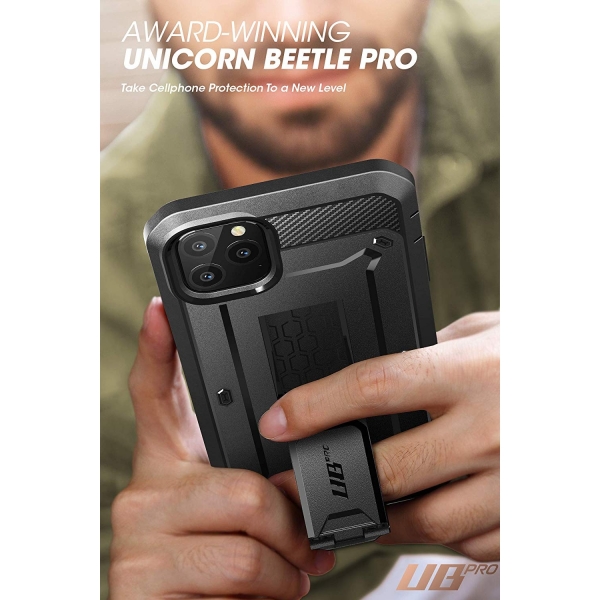 SUPCASE Apple iPhone 11 Pro Max Unicorn Beetle Pro Serisi Klf-Black