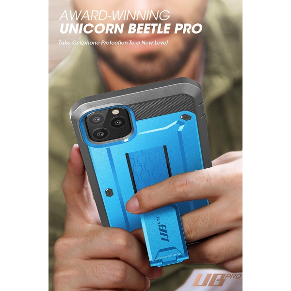 SUPCASE Apple iPhone 11 Pro Max Unicorn Beetle Pro Serisi Klf-Blue